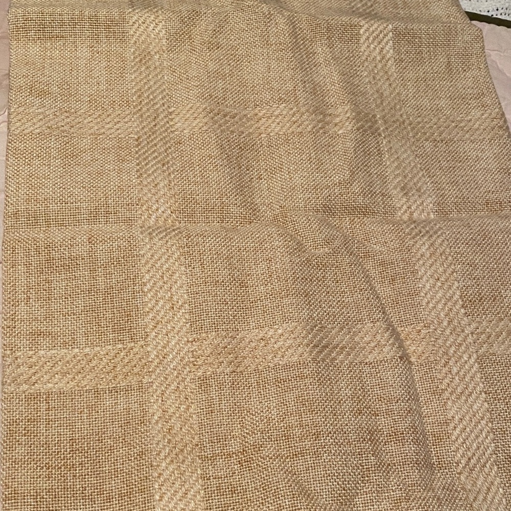Cross Stitch  Tan Woven material
